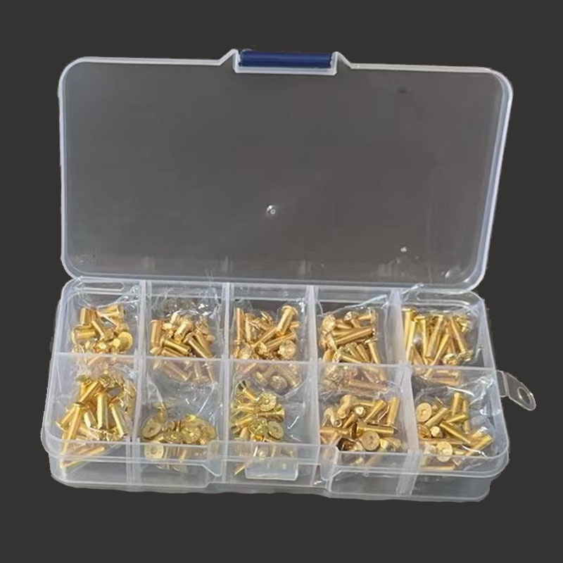 Nuts Mix - مسامير فولاذية مع صندوق صغير ،